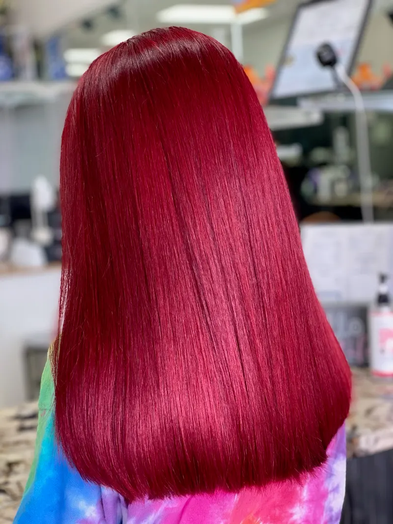 Vivid red color